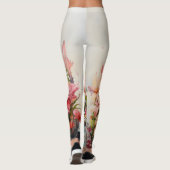 Tropical Flamingo Fantasy Paradise Bloom Leggings (Rückseite)