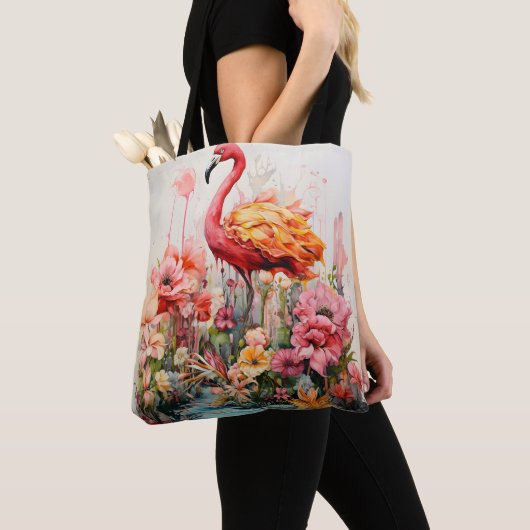 Tropical Flamingo Fantasy Paradise Bloom Tasche (Von Nahem)