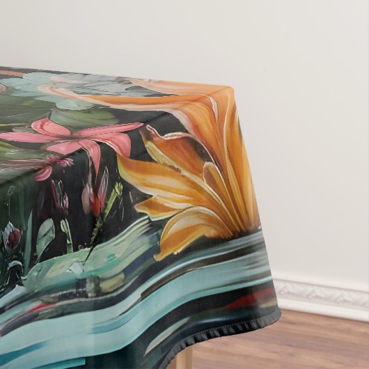 Tropical Flamingo Fantasy Paradise Bloom Tischdecke (Beispiel)