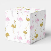 Tropical Flamingo Favor Geschenkboxen Geschenkschachtel (Rückseite)