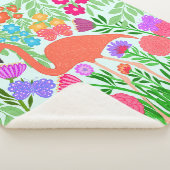 Tropical Flamingo Floral Butterfly Garden Sherpadecke (3/4)