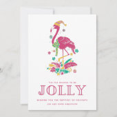 Tropical Flamingo Florida Beach Weihnachten (Vorderseite)