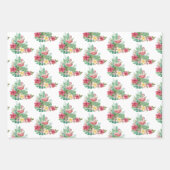 Tropical Flamingo Geschenkpapier Set (Vorderseite)