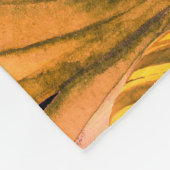 Tropical Flamingo: Hibiskus Summer Pattern Fleecedecke (Ecke)