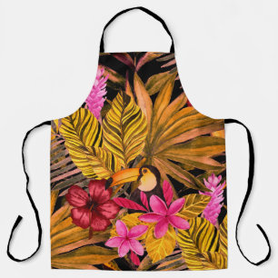 Tropical Flamingo: Hibiskus Summer Pattern Schürze