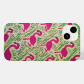 Tropical Flamingo iPhone Case (Rückseite (Horizontal))