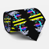 Tropical Flamingo Krawatte (Gerollt)