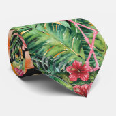 Tropical Flamingo Krawatte (Gerollt)