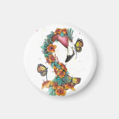 Tropical Flamingo Magnet Orange (Vorne)