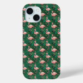 Tropical Flamingo Muster Phone Case (Rückseite)