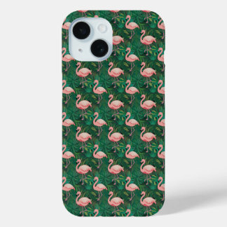 Tropical Flamingo Muster Phone Case