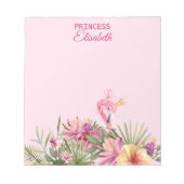 Tropical Flamingo Notizblock (Vorderseite)