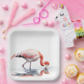 Tropical Flamingo Pappteller (Party)