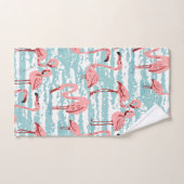 Tropical Flamingo Paradise Badhandtuch Set (Handtuch)