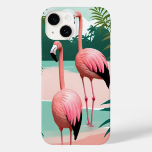 Tropical Flamingo Paradise Case-Mate iPhone 14 Hülle