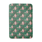 Tropical Flamingo Pattern Badematte (Vorderseite Vertikal)