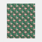 Tropical Flamingo Pattern Fleecedecke (Vorderseite)