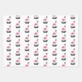 Tropical Flamingo Pattern Geschenkpapier Set (Vorderseite 3)