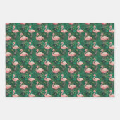 Tropical Flamingo Pattern Geschenkpapier Set (Vorderseite 2)