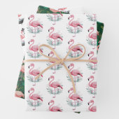 Tropical Flamingo Pattern Geschenkpapier Set (Beispiel)