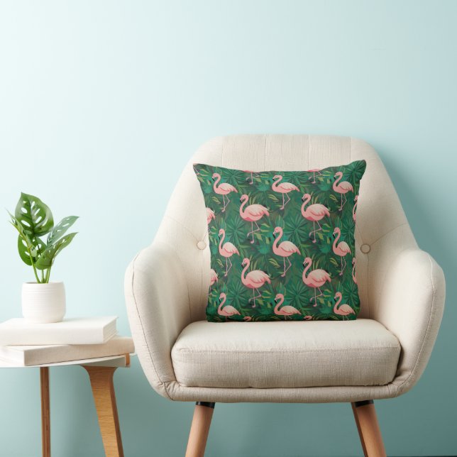 Tropical Flamingo Pattern Kissen (Stuhl )