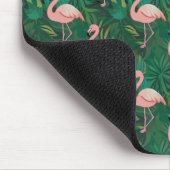 Tropical Flamingo Pattern Mousepad (Ecke)