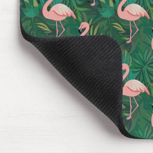 Tropical Flamingo Pattern Mousepad (Ecke)
