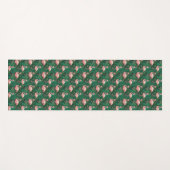 Tropical Flamingo Pattern Yogamatte (Vorderseite (Horizontal))