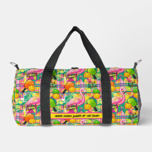 Tropical Flamingo Pickleball Power Duffle Bag