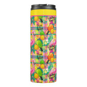 Tropical Flamingo Pickleball Power Thermosbecher (Rückseite)