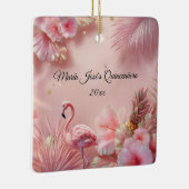 Tropical Flamingo Quinceañera, Brauch Keramikornament (Rechts)