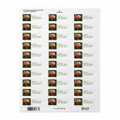 Tropical Flamingo Return Address Label (Vorne)