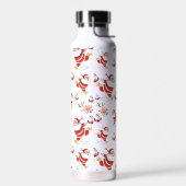 Tropical Flamingo Santa Christmas Pattern Trinkflasche (Links)