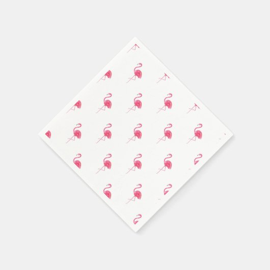 Tropical Flamingo Serviette (Ecke)