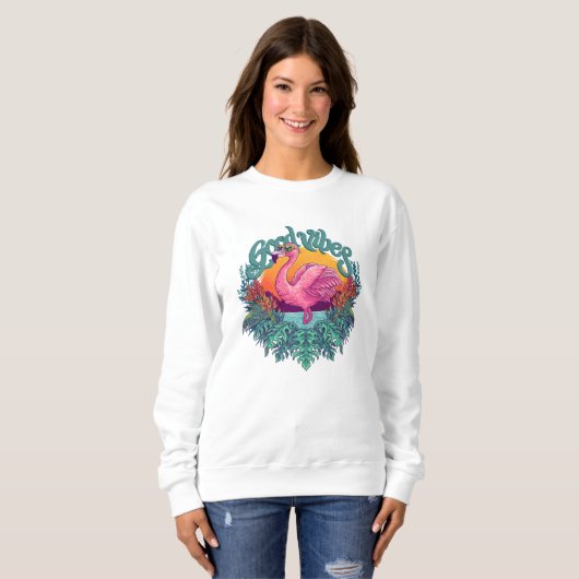 Tropical Flamingo Sweatshirt (Vorne ganz)