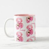 Tropical Flamingo Watercolor Tasse | Rosa Exotik (Links)