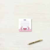 Tropical Flamingo Watermelon Post-It Notes Klebezettel (Auf Schreibtisch)