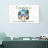 Tropical Flamingo Wedding Geburtstagsparty Banner (Messeveranstaltung)