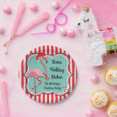 Tropical Flamingo Weihnachts-Party Teller (Party)