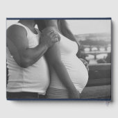 Tropical Flamingos Baby Dusche Gästebuch (Rückseite)