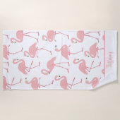 Tropical Flamingos Strandtuch (Vorderseite)