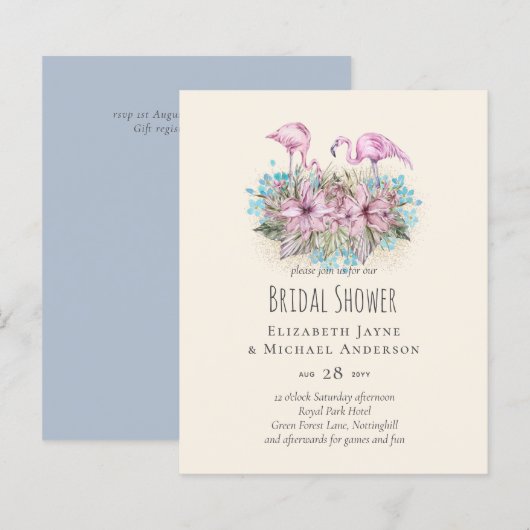 Tropical Flamingos Wedding (Vorne/Hinten)