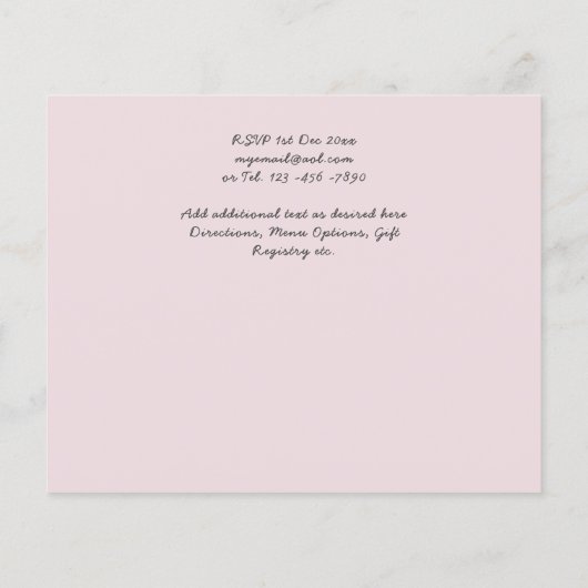 Tropical Flamingos Wedding (Rückseite)