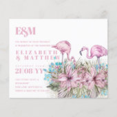 Tropical Flamingos Wedding (Vorderseite)