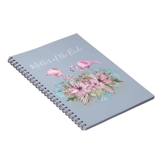 Tropical Flamingos Wedding Notizblock (Rechte Seite)