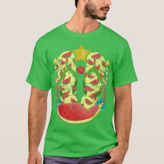 Tropical Flip Flops Watermelon Weihnachten T-Shirt