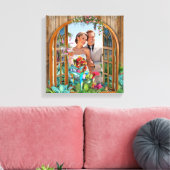 Tropical Flora Paradise Beach Landschaft Foto Lein Leinwanddruck (Insitu (Wohnzimmer))