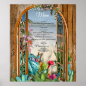 Tropical Flora Paradise Beach Landschaft Poster (Vorne)