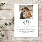 Tropical Floral 2 Foto Beach Wedding Dankeskarte