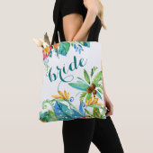 Tropical Floral 2-seitig Custom Bride Tasche (Von Nahem)